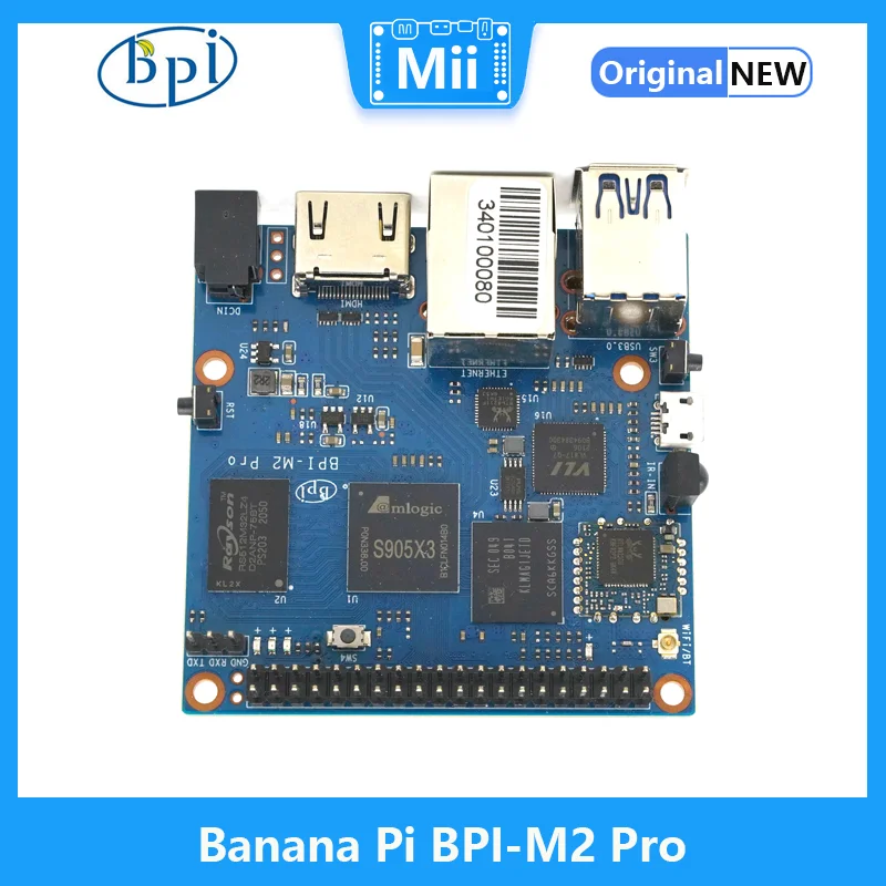 Banana Pi BPI-M2 Pro Amlogic S905X3 Quad-Core 2GB LPDDR4 RAM 16G eMMC supporto Android Linux Ubuntu SBC Computer a scheda singola