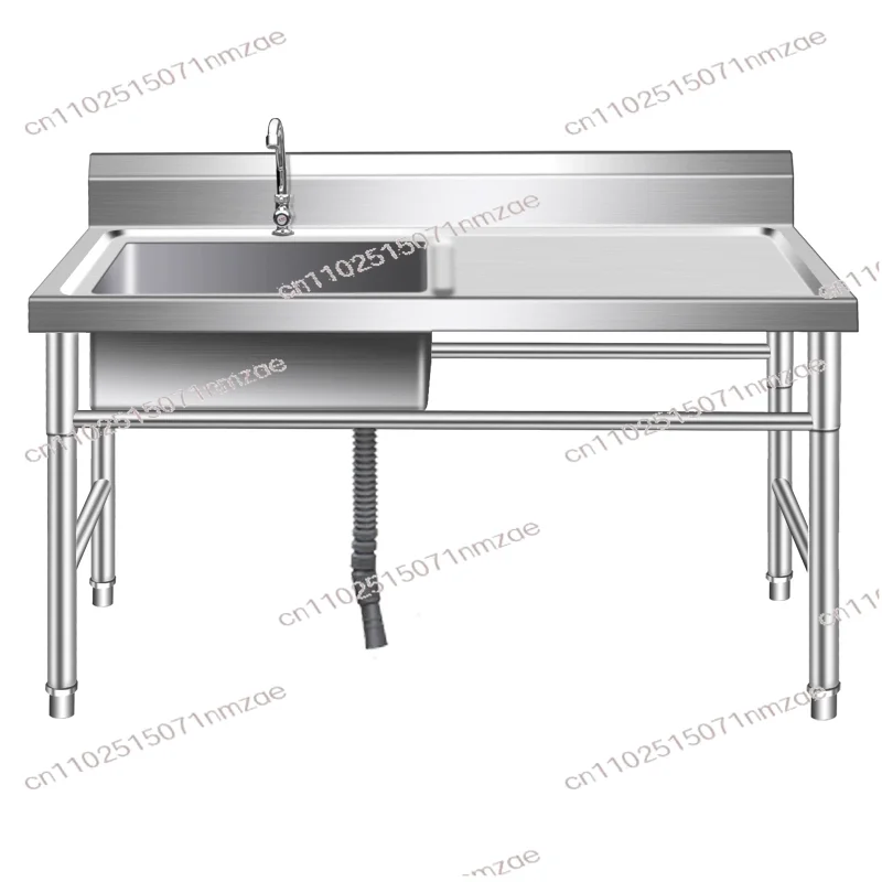 

304 Stainless Steel Thickened Kitchen Sink - Single/Double/Triple Platform Utility Basin