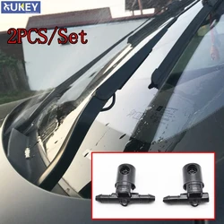 Xukey Pair Front Windshield Water Washer Jet Nozzles For Opel Insignia A For Buick Regal MK5 2011 2012 2013 2014 2015 2016 2017