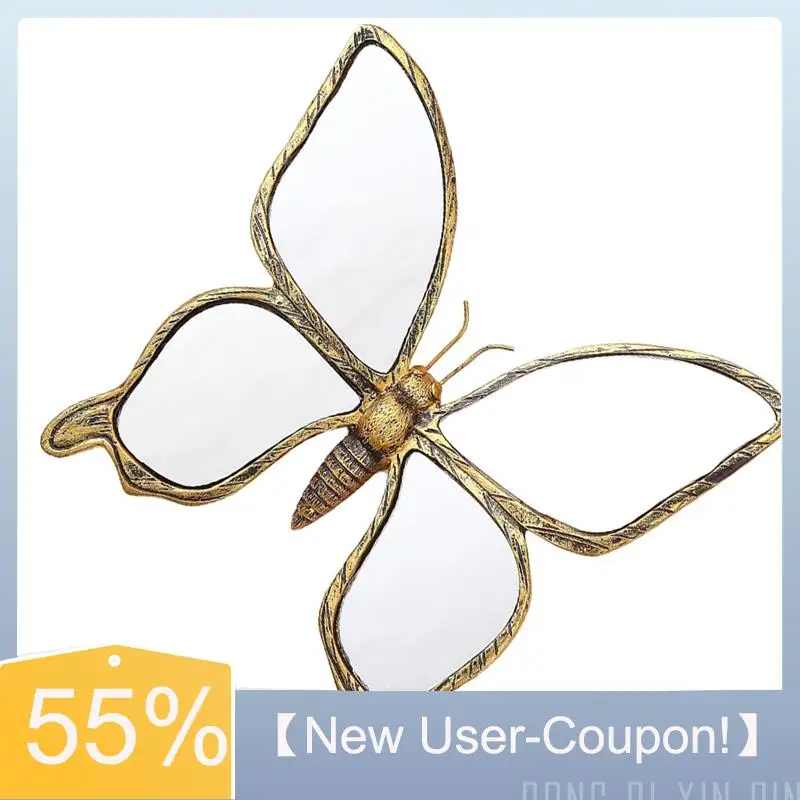 

A81M New- Decorative Bug Insects Animals Mirrors Resin Butterfly Glass Wall Decor, Perfect For Victorian And European Themed Hom