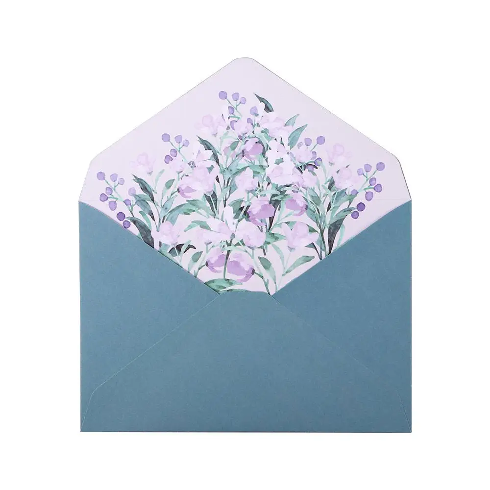 Stationery Lovely Wedding Letter Pad Invitation Gift Greeting Card Flowers Envelope Letter Paper Writing Paper