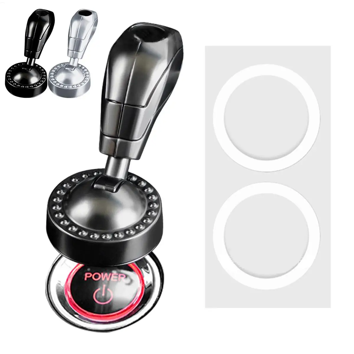 

Car Joystick Push Start Button Cover Engine Decorative Start Stop Lever Metal Push to Start Button Rocker Cool Car Accessories