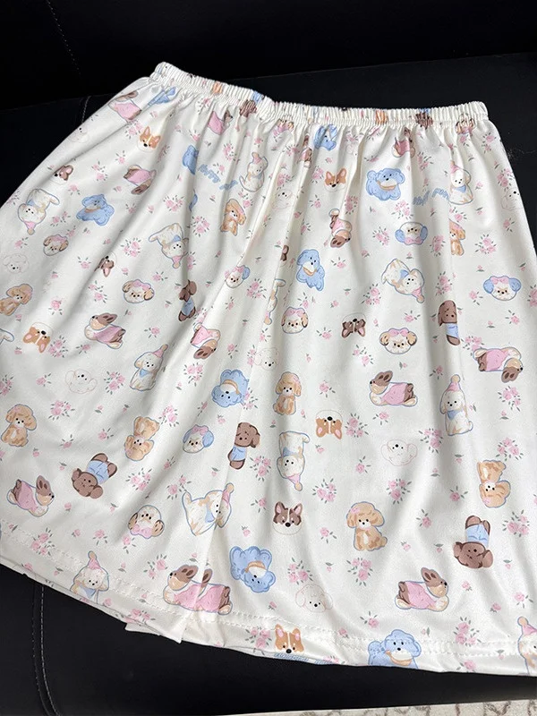 

Lightweight Floral Print orts Women's Summer Outdoor Wearable Home Leisure Pants Low Waist Polyester Fiber Youth Sle