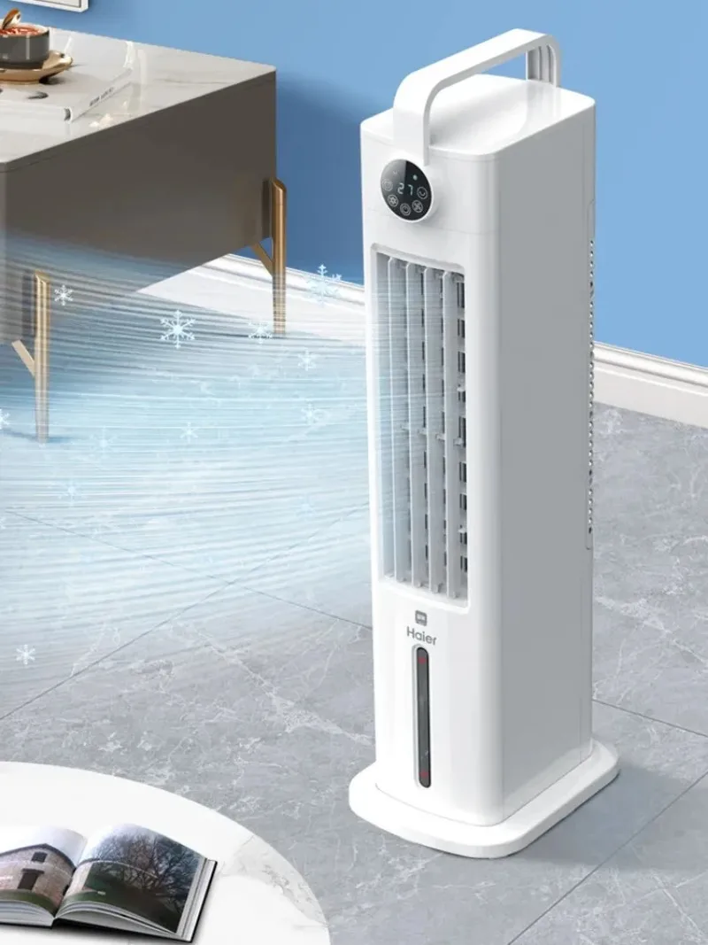 Haier Watergekoelde Torenventilator 220V 60W Energiebesparing Beweegbare Airconditioning Ventilator Bevochtiging Vloer Type Luchtkoeler Slaapkamer