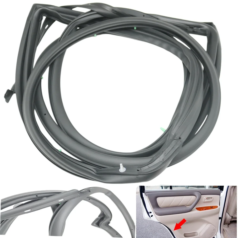 

Front Rear Door Rubber Seal Strip Waterproof Soundproof Frame For Toyota Land Cruiser 4500 4700 LC100 1998-2007 For Lexus LX470