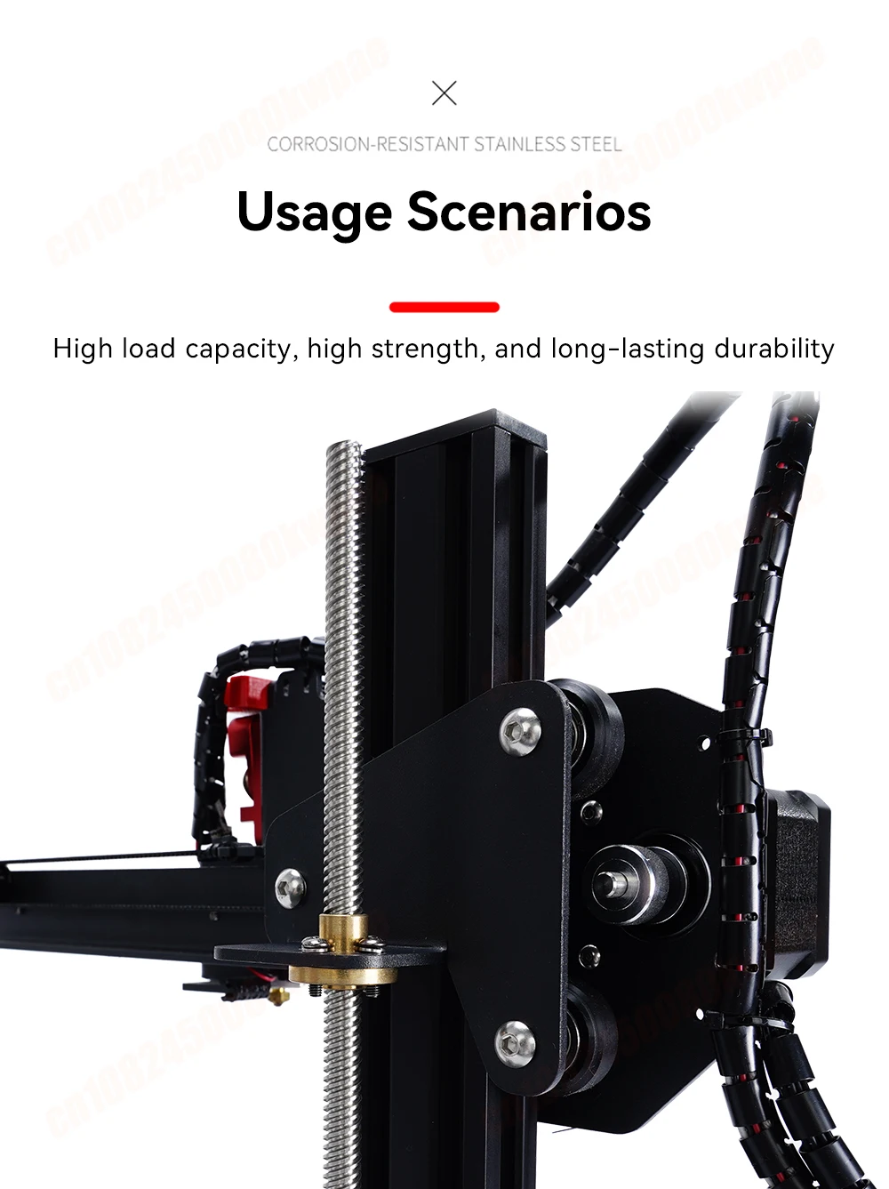 T8-Leitspindel mit Messingmutter, Außendurchmesser 8 mm, Steigung 2 mm/Steigung, 8 mm Steigung, 2 mm Länge, 100–500 mm, T8-Leitspindel-Reprap, 3D-Drucker-Teile – Detail 4