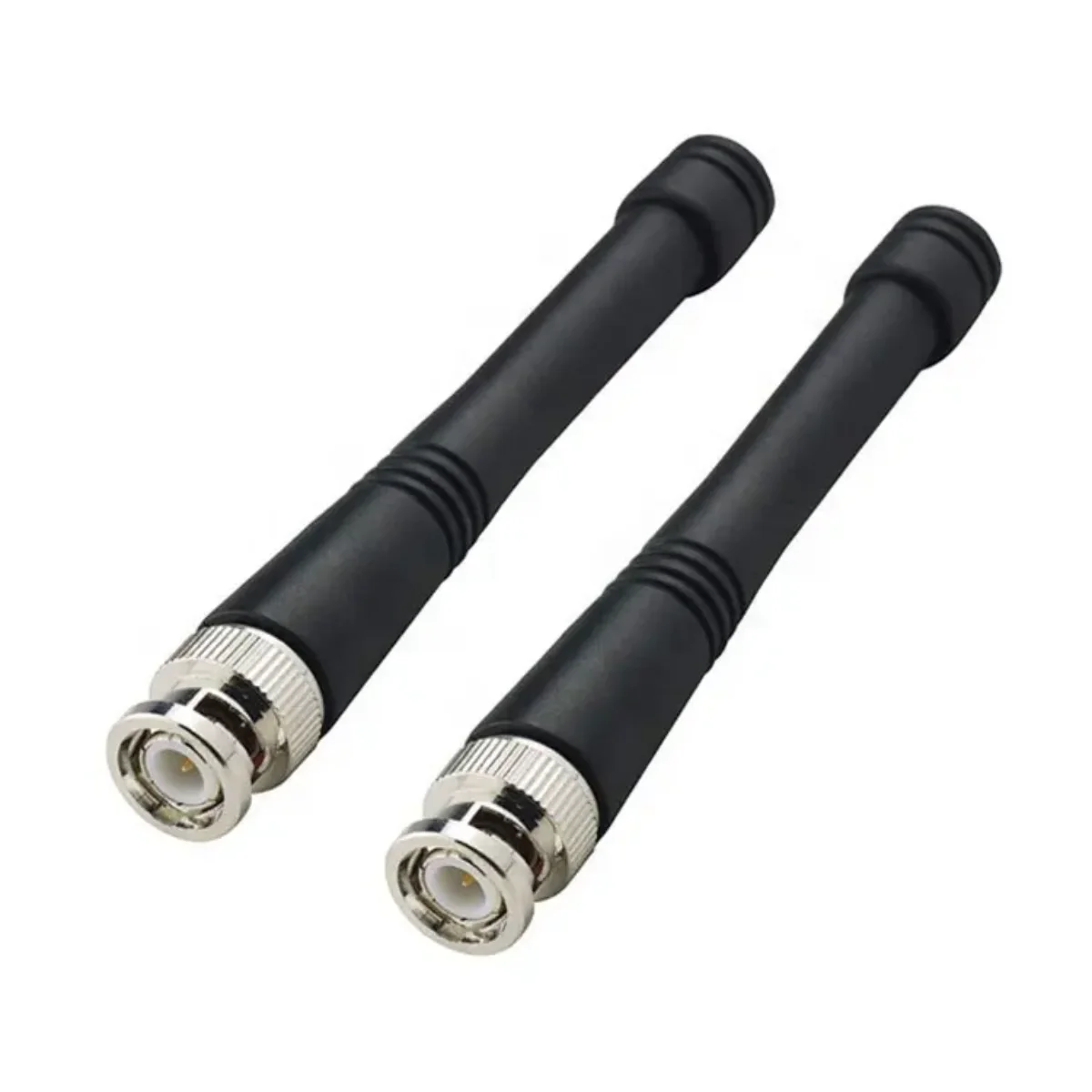 2pcs 433MHz LORA Antenna Gain 3dBi BNC Male Omni Rubber Antennae for walkie talkie signal enhancement