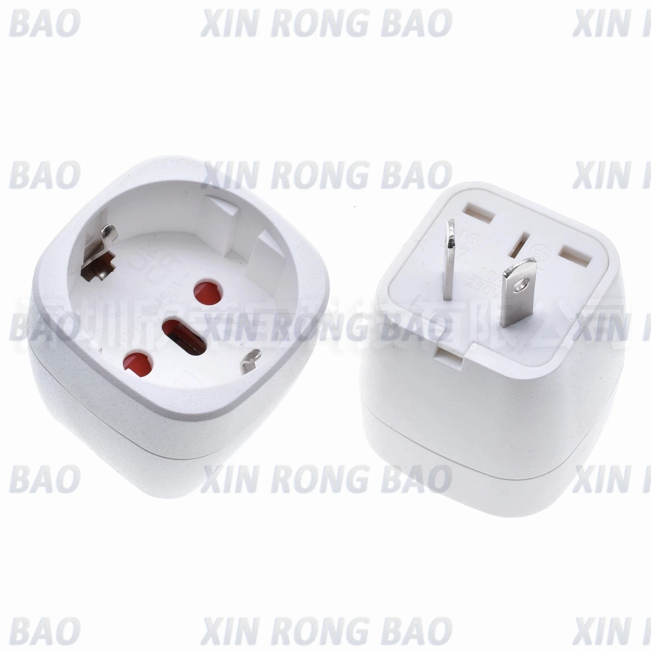 Europe Italy Switzerland EU to AU plug adpater 2 Oblique pins AU socket conversion adapter for New Zealand Australia Netherlands