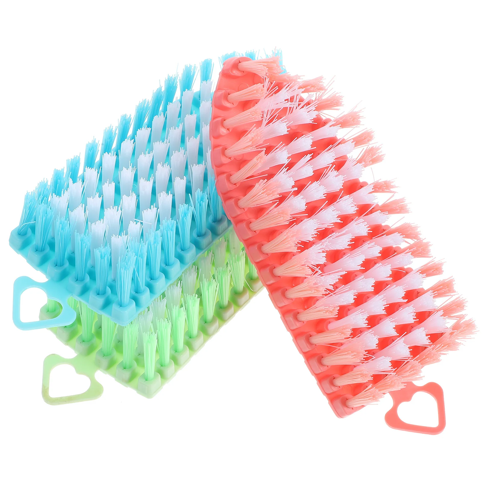 

3Pcs Nail Dust Brush Soft Comfortable Grip Lightweight for Nail Care Scrubbing Cleaning Fingernails Portable Manicure Tool Kit