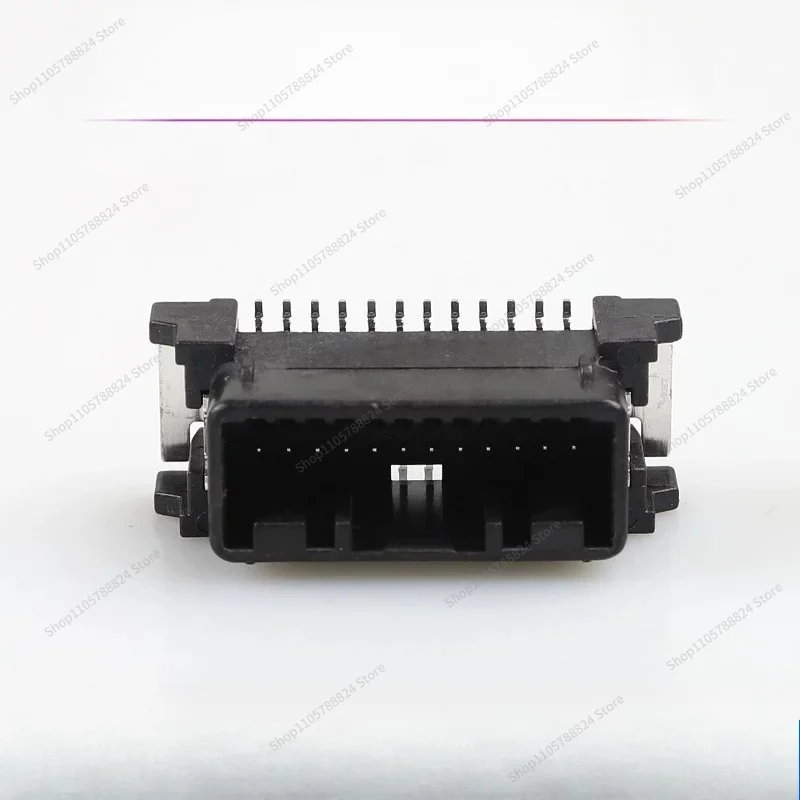 For universal plastic case connector socket black 24 curved pin connector original