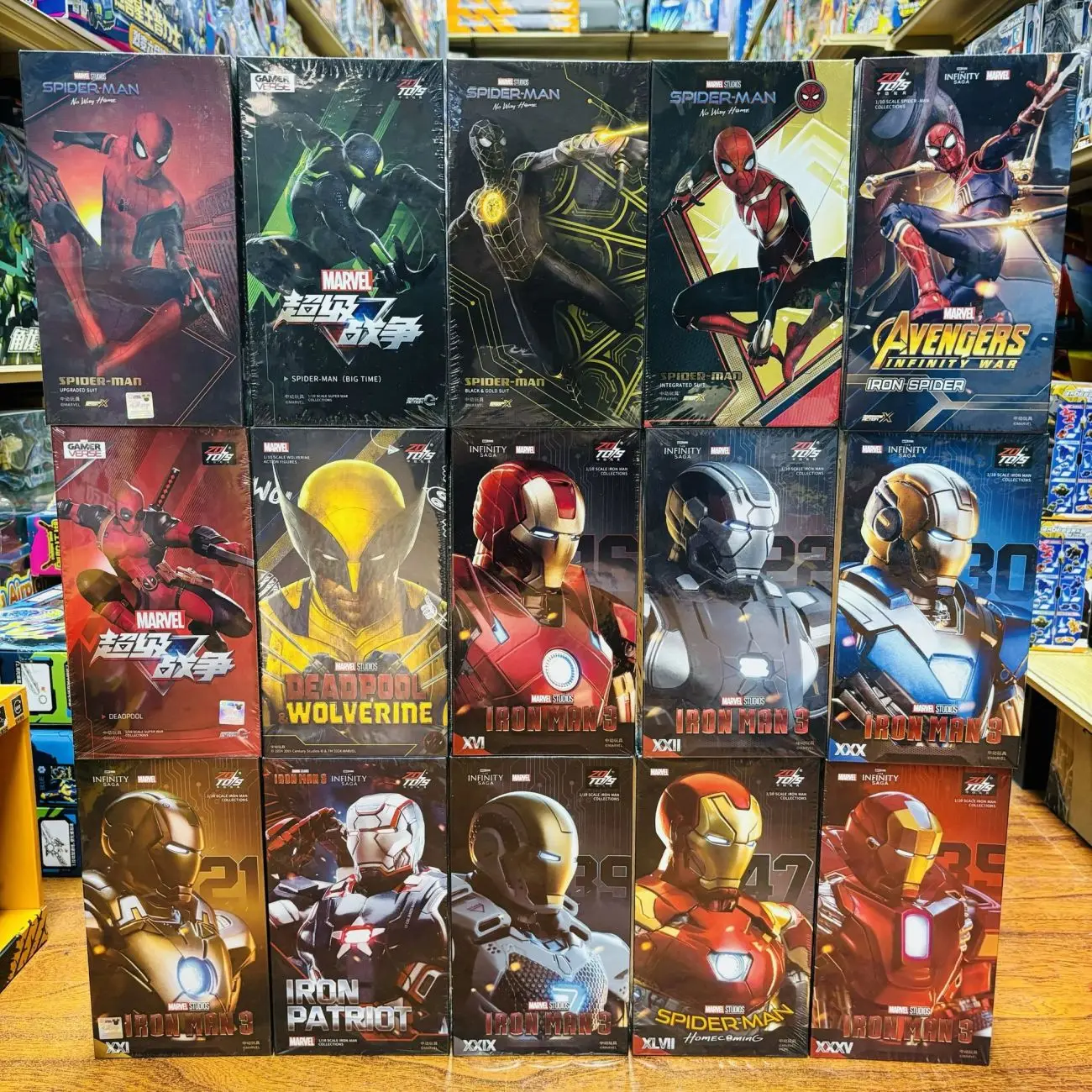 

1/12 Iron Man Marvel Model Kit Mecha Mark Vii Infinity Saga Mk21 MK22 MK41 Collection Joints Are Mobile Assembly Toy Kids Gift