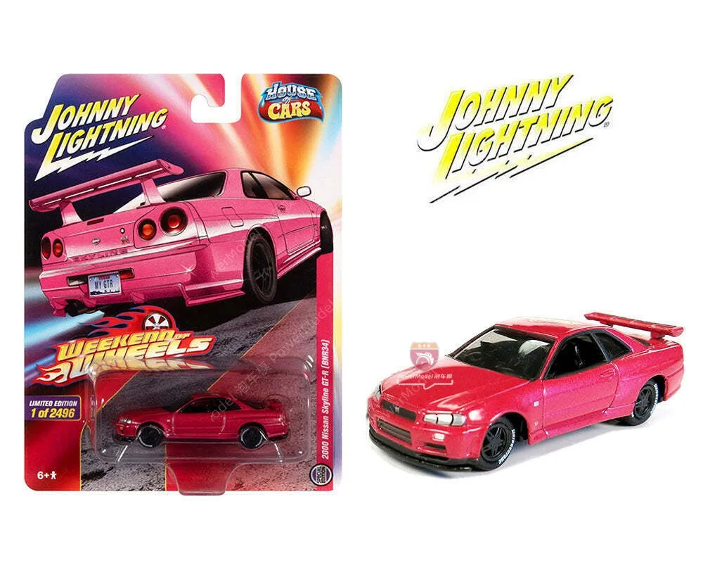 Johnny Lightning 1/64 GTR Skyline, coche de aleación, modelo de juguete, Colección rara