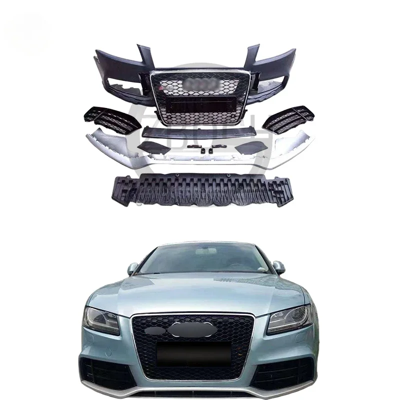 

Genuine bumper kit for Audi A5 2008 2009 2010 2011 2012 Upgrade to RS5 bodykit front bumpers assembly car grills