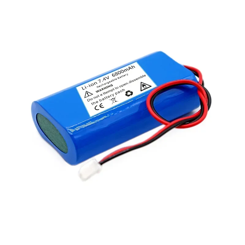 7.4V 6800mAh 18650 bateria litowa 1 s2p 6800mAh ładowalny akumulator głośnik płyta ochronna megafon + wtyczka XH-2P