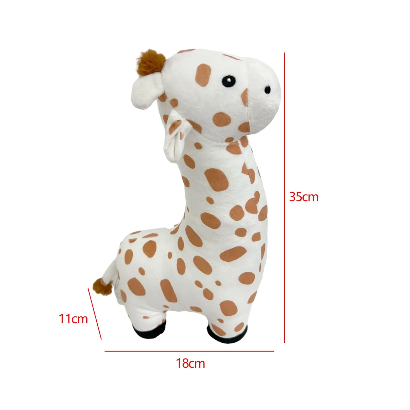 Jouet girafe en peluche, jouet coule, décoration de fête simulée, peluche debout