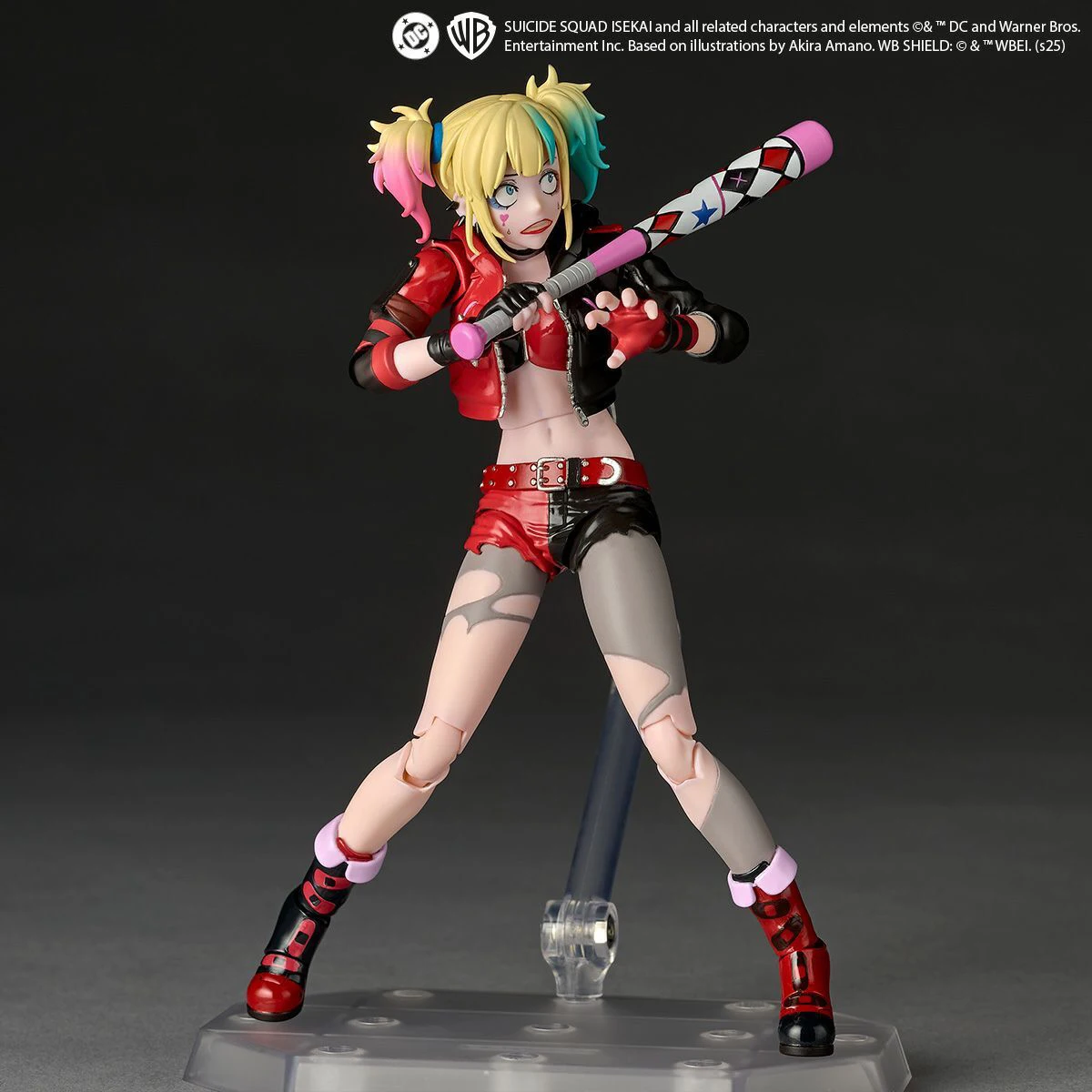Originale Genuino Kaiyodo Azione/Bambole Incredibile Yamaguchi Revoltech Suicide Squad Isekai Harley Quinn H = 150mm Action Figure Modello