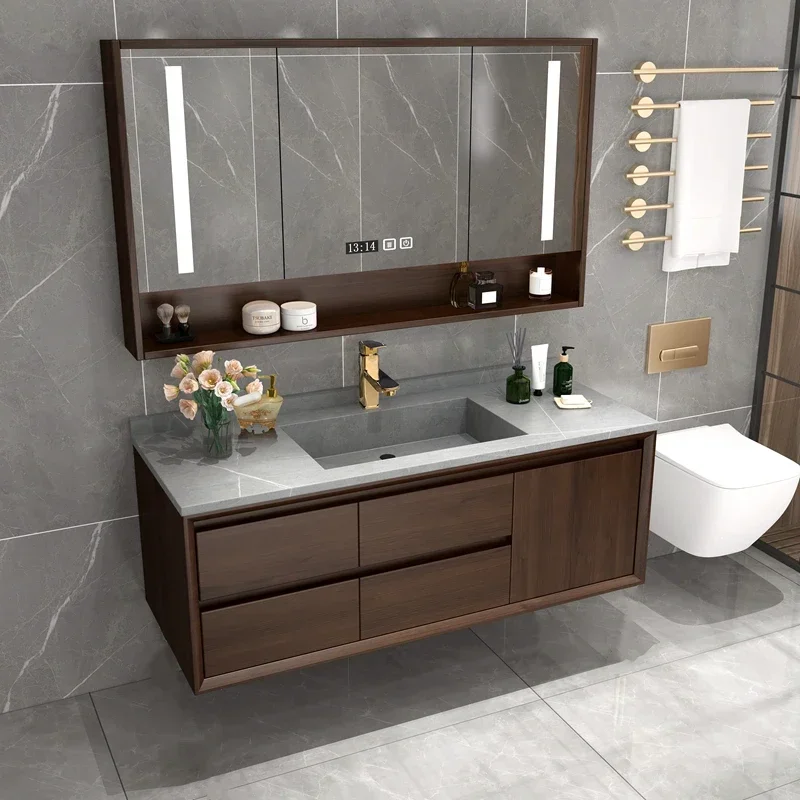 

Bathroom Cabinet Washbasin Multifunction Home Furniture Luxury Storage Base Vanity Closed Toilet Locker Towel Schrank Column