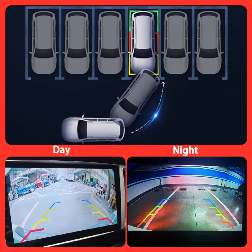 كاميرا الرؤية الخلفية للسيارة 170 درجة HD 1080P لسيارة جيب رانجلر روبيكون للرؤية الليلية عكس عكس مواقف السيارات جودة عالية #5