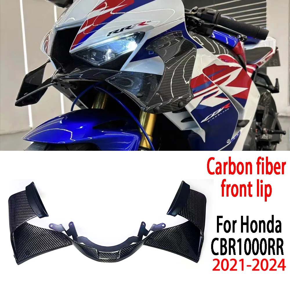 FOR Honda CBR1000RRR CBR1000RR-R SP 2021-2024 Pure Carbon Fiber Aerodynamic Wing Spoiler Guide Wing