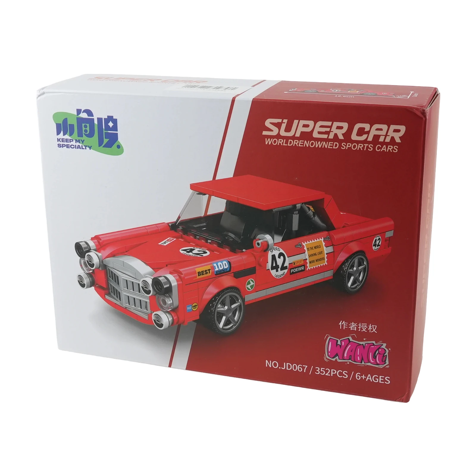 

Конструктор Stemedu JD067: Масштабная модель автомобиля с 8 шпильками, 352 детали, развивающая игрушка для самостоятельной сборки для детей