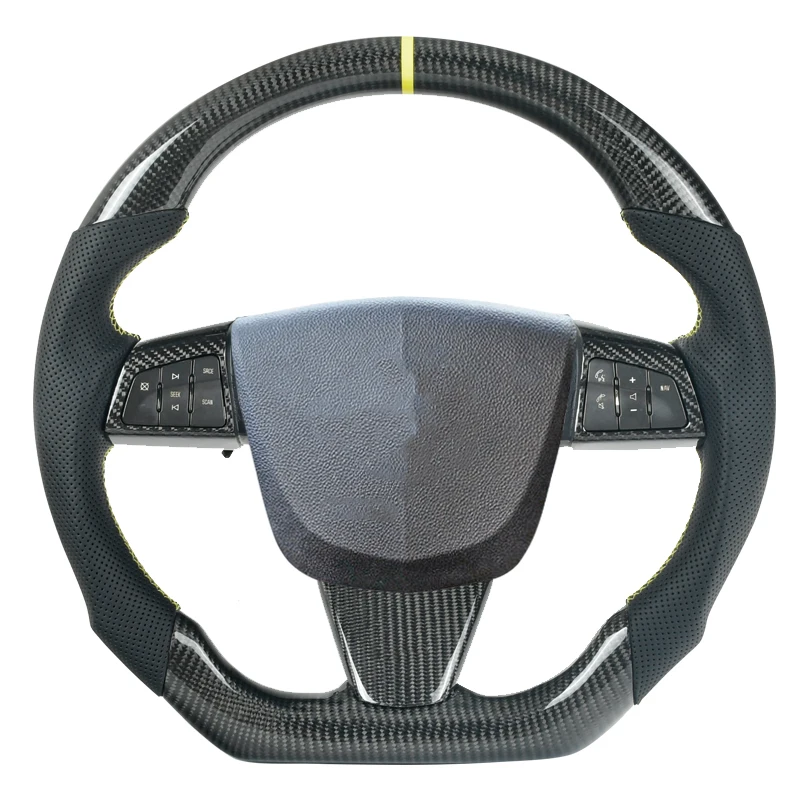 

Customized 100% Carbon Fiber Car Steering Wheel With Leather For Cadillac CTS CTS-V SRX