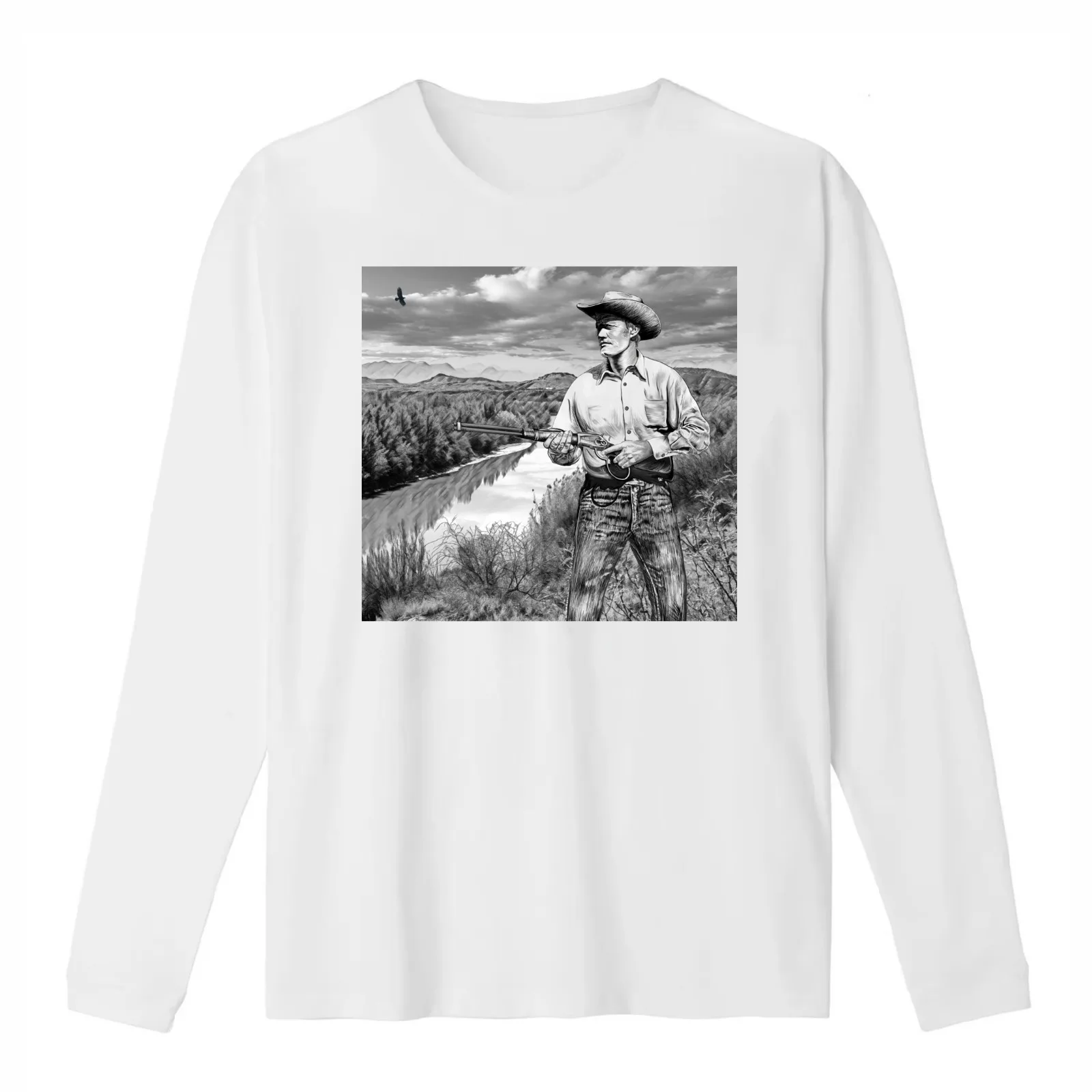 The Rifleman Chuck Connors T-Shirt Summer Casual Cotton Tee Oversized Streetwear Tops Vintage Graphic Print Unisex Men Women