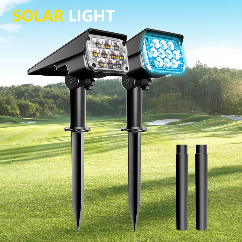 

RGB Solar Lawn Powered Light LED Waterproof Outdoor Landscape Garden Villa Courtyard Floor Lamp Wall Light Decoration Tools Lamp