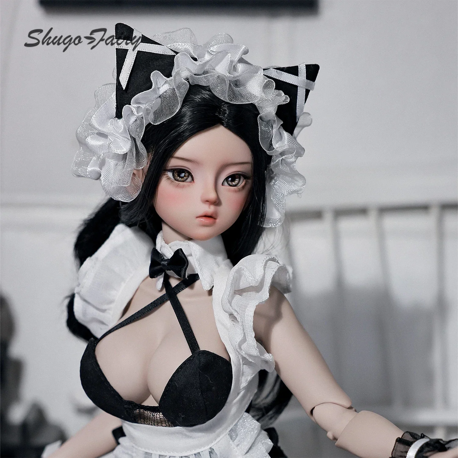 ShugaFairy Joan Bjd Doll 1/4 Big Chest Comic Style Cat Maid Servant Girl Joint Body ACGN Gift Japanese Manga Movable BJD Dolls