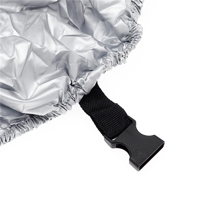 Silberne Reflektierende Bootsabdeckung 11-22FT Marinequalität Wasserdicht Reißfest Allwetterschutz für Yachten mit Verstellbaren Gurten – Detail 7