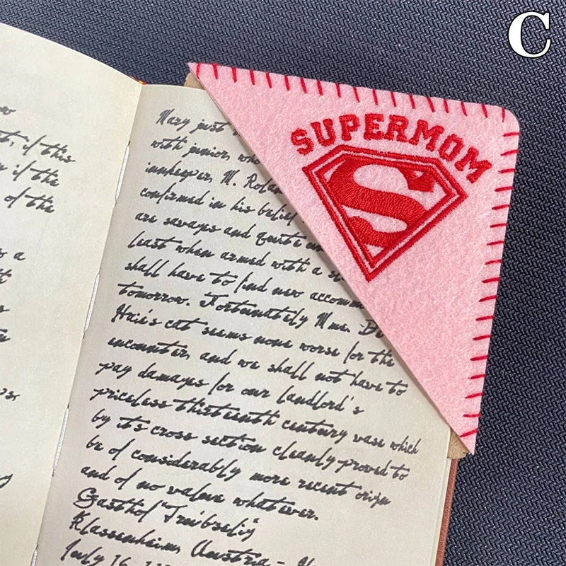 Creative Chinese Embroidery Bookmarks Elegant Felt Flower Personalized Hand Embroidered Corner Bookmark Stationery