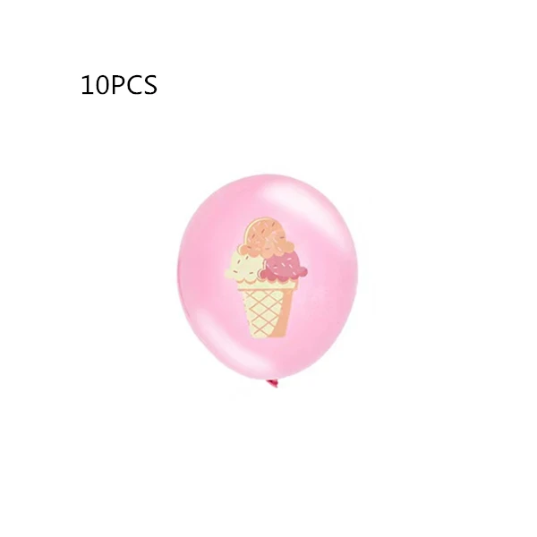 Eis Cartoon Thema Party Arrangement Popsicle Geburtstag Pull Flag Latex Ballon Kuchen Einsatz Karte Sommer Party Dekoration – Detail 7