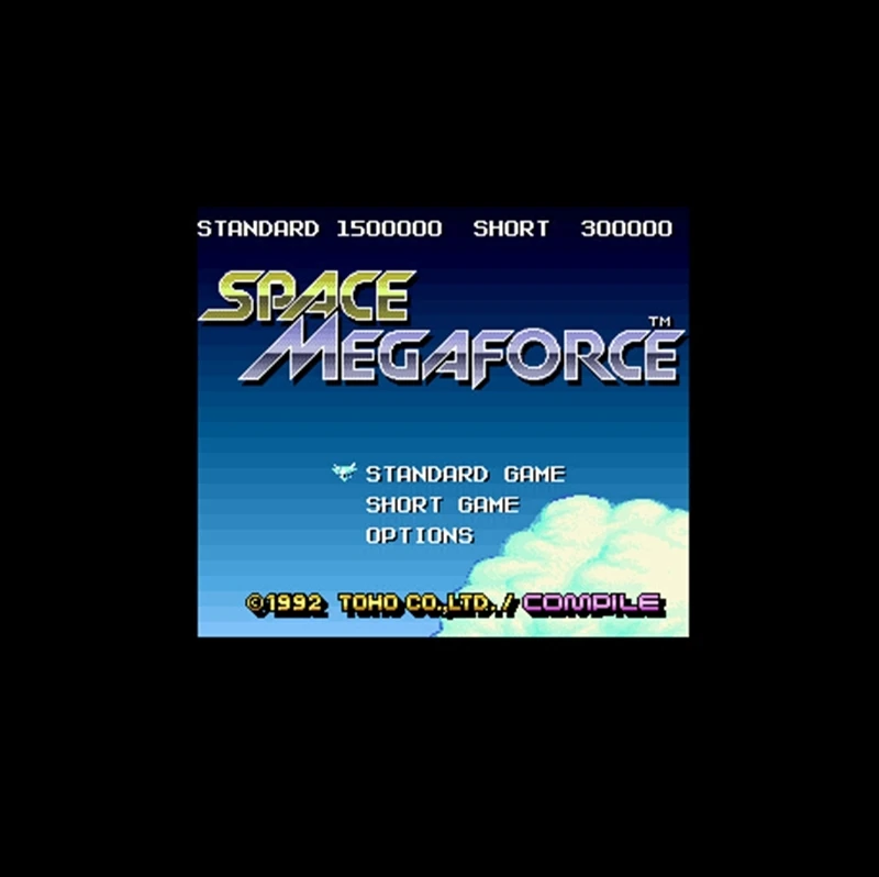 Space Megaforce 16 bit Big Gray Game Card For NTSC Game Player Drop Shipping