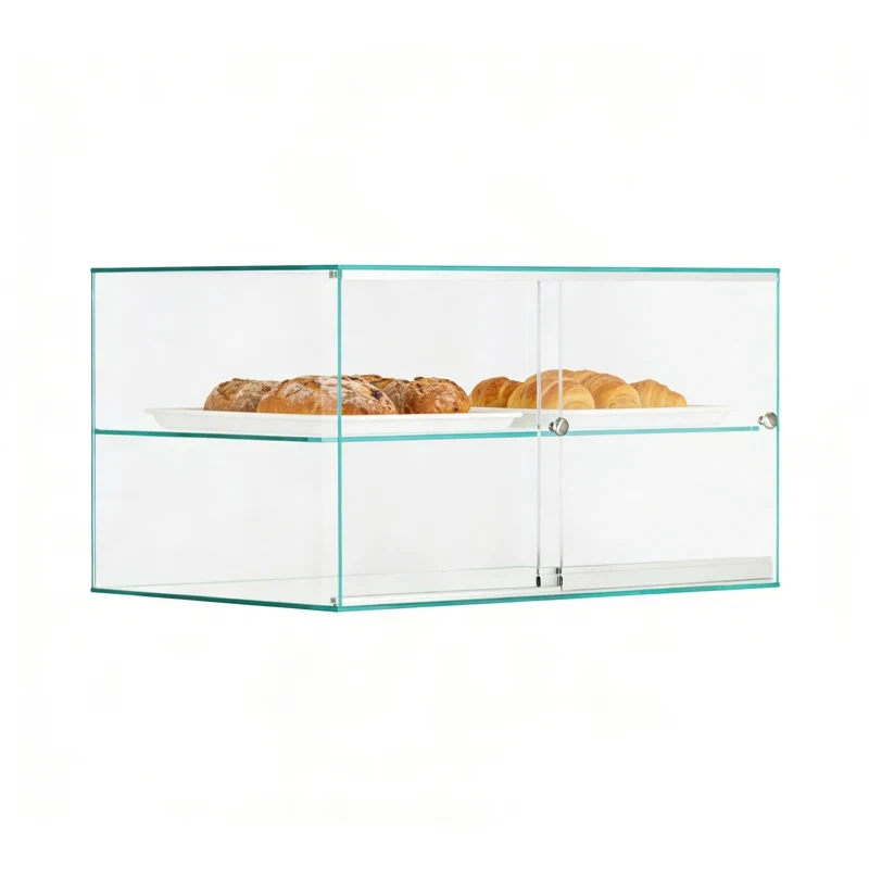 custom.Counter Top Bakery Glass Display Cabinet Bread Display showcase Dessert Pastry Display Stand Custom Whole Shop Furniture