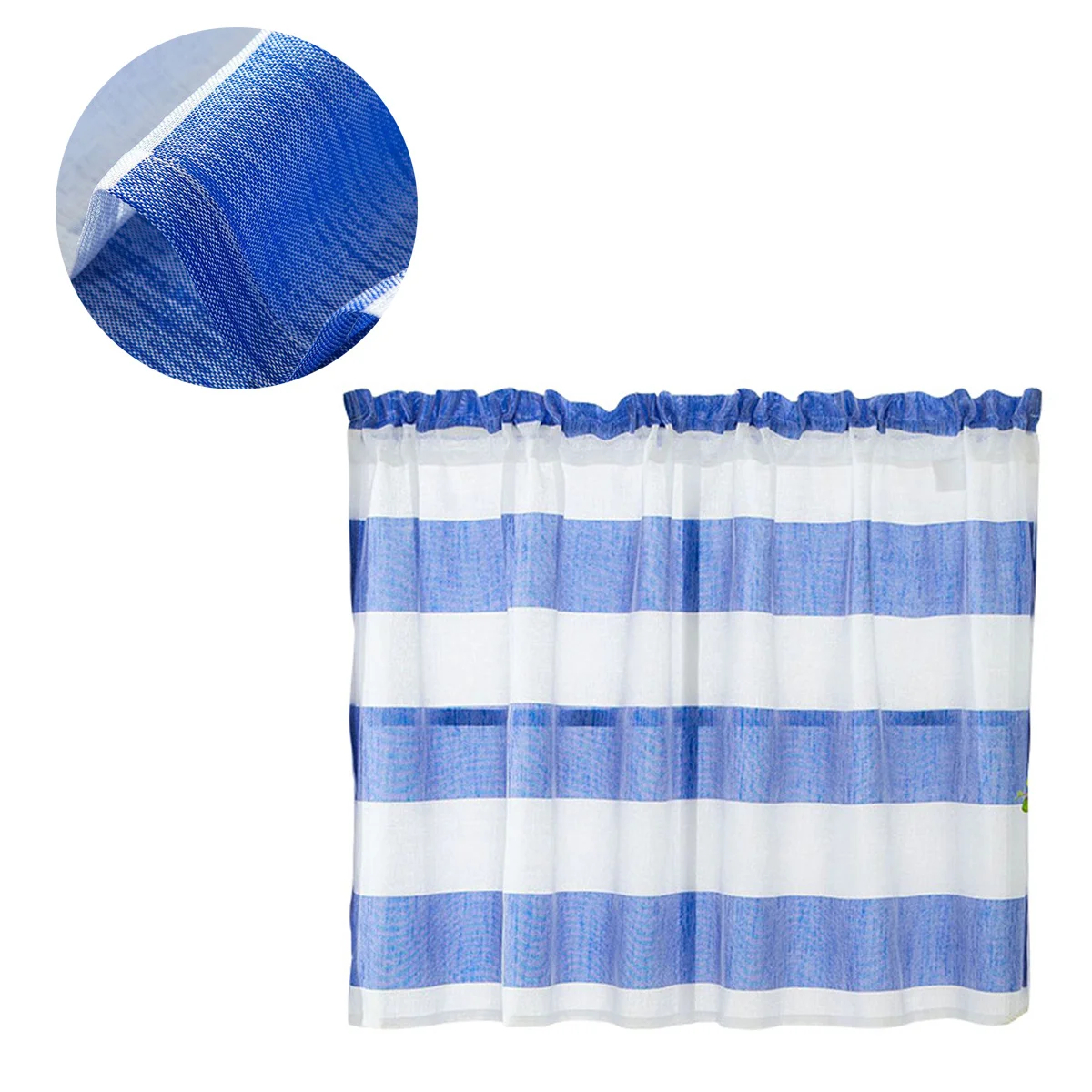 

Alipis White Striped Window Curtain Creative Home Bedroom Shade Cloth