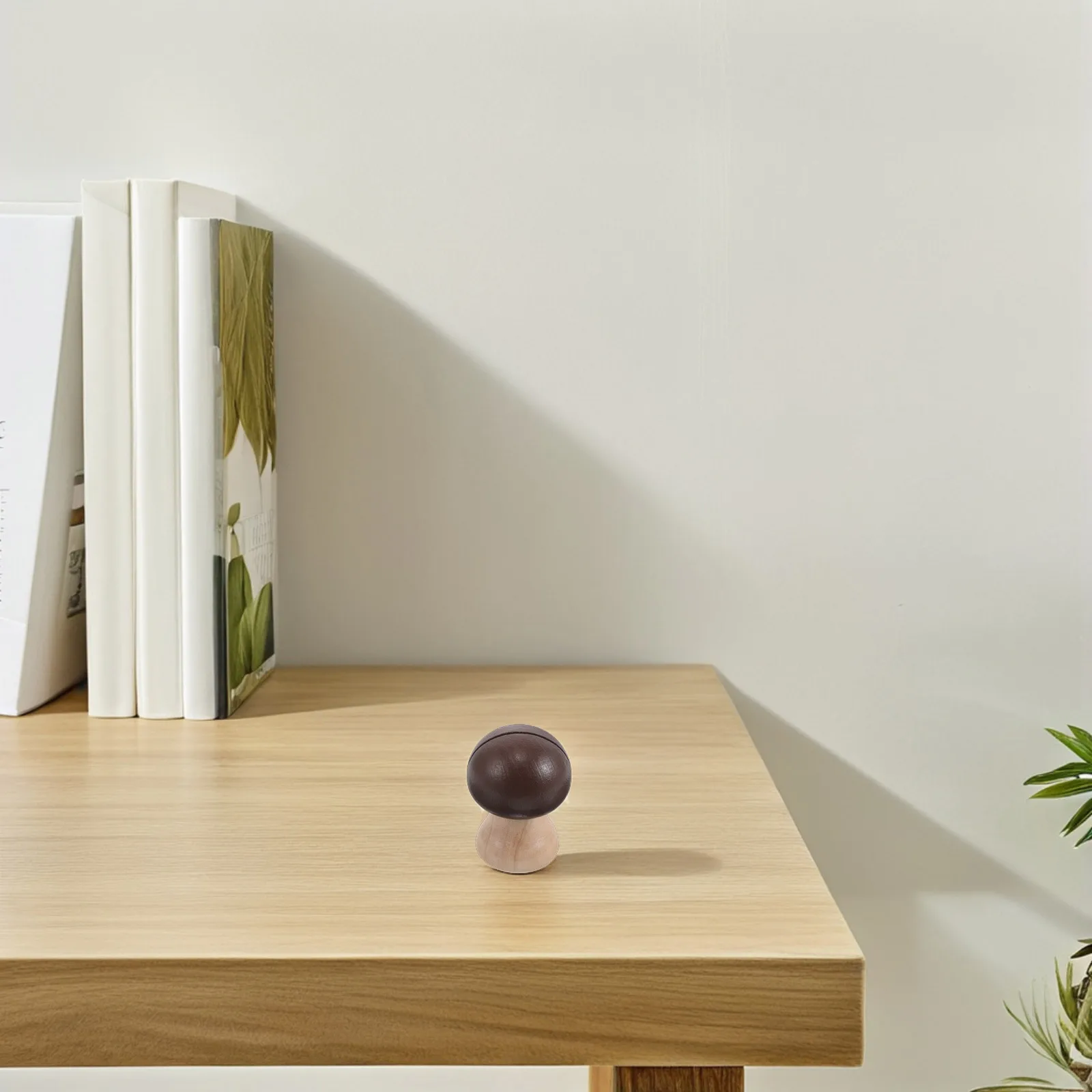 

Wooden Memo Clip Mushroom Shaped Desk Organizer Office Home Decor Easy Clean Wooden Accessories Portable Design