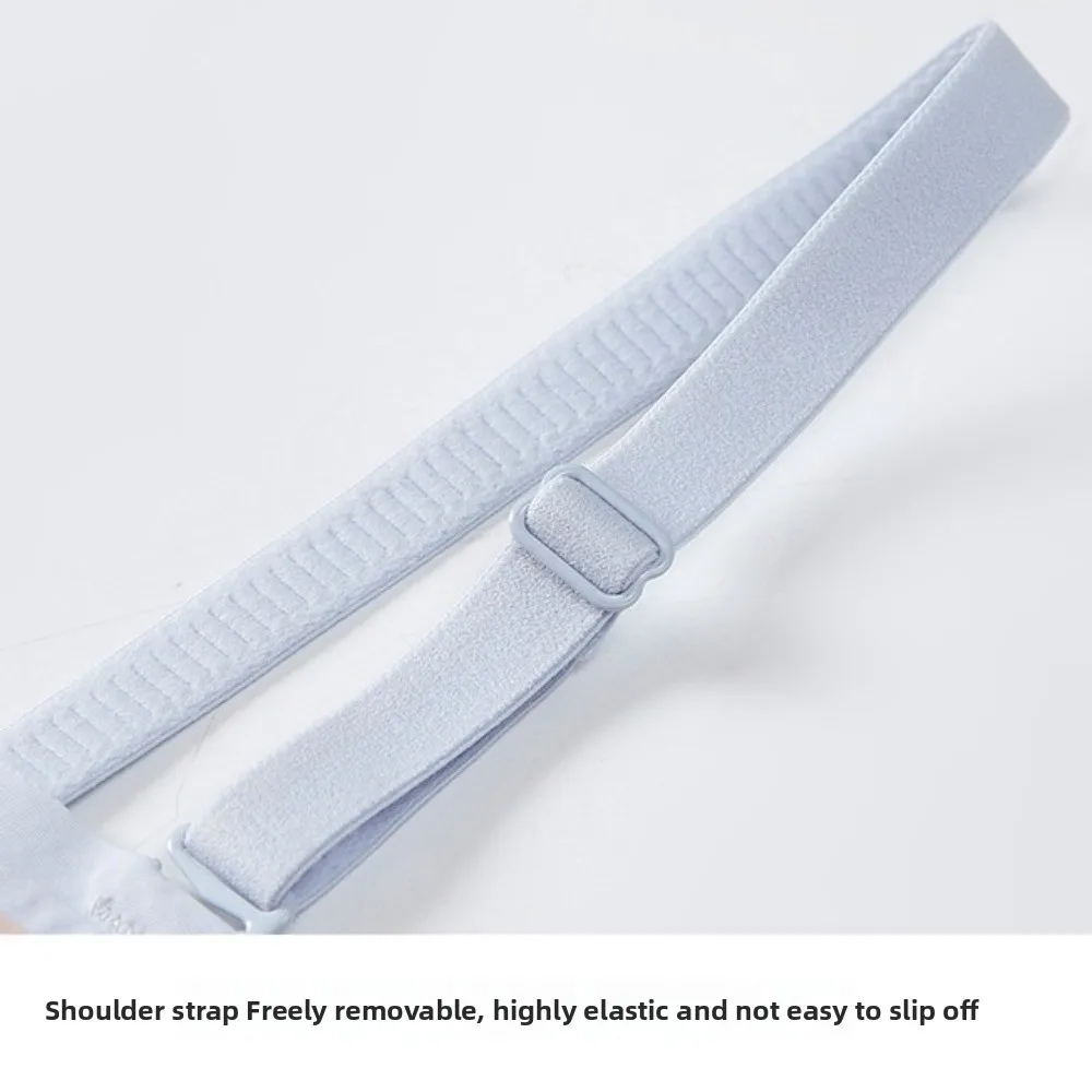 란제리 조절 가능한 무선 브라 여성용 탄성있는 흔적 없는 밀착형 브래지어, 가슴 모아주는 충격 방지 심리스 브라