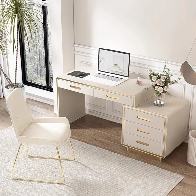 Vanity Standing Computer Desks Study Corner Study White Computer Desks Adjustable Makeup Scrivania Angolare Home Decorations