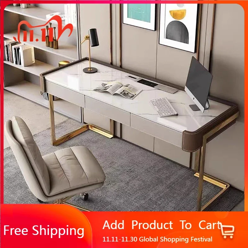 

Pc Office Computer Desks Living Room Vanity Makeup Reading Bedroom Coffee Storage Table Nail Ergonomic Tavolo Salon Furniture
