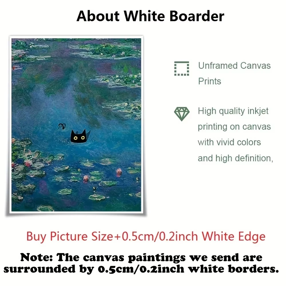 1 قطعة ملصق مخصص بدون إطار، طباعة صورةك مخصصة على القماش، هدية شخصية، طباعة الملصقات #6