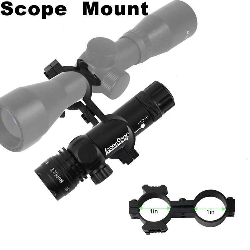 Tactical Hunting Green Laser Dot Sight Adjustable 532nm Red Laser Pointer Rifle Gun Scope Rail Barrel Pressure Switch Mount