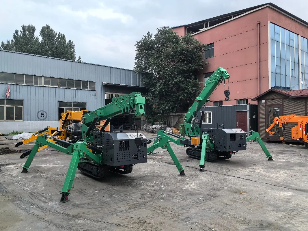 5Ton Multi Functional Spider Crane 14m Boom 360° Rotation Hydraulic Drive Crawler Mounted Compact Lifting Machine Versatile Use