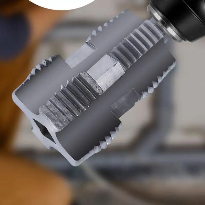 PVC Thread Maker Tool 1/2 Inch 3/4 Inch 1 Inch Pipe Threader Set  Pipe Threader Plumbing Tool Power Drill Water Pipe Threader