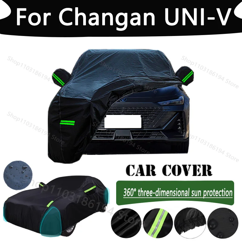 

For Changan UNI-V Outdoor Protection Full Car Cover Snow Covers Rainwater Sunshine Dustproof Scratches Car Cover