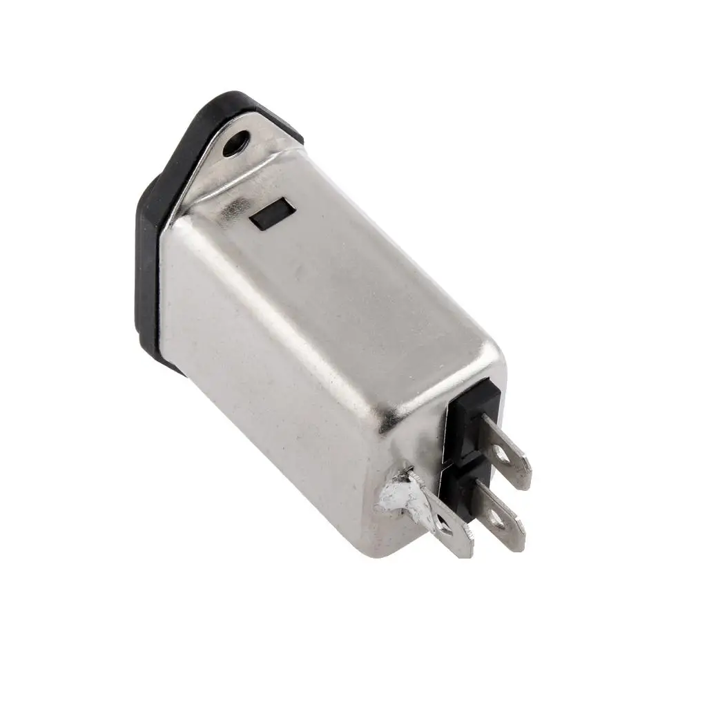 AC Mains EMI RFI Filter 10A IEC Socket Mount for Medical Equipment Noise Reduction