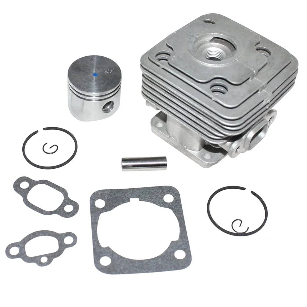 Cylinder for Piston Kit 40mm Designed to Replace Worn Components in For Oleo-Mac 741 BC420T BCF420 440S 440T OM43