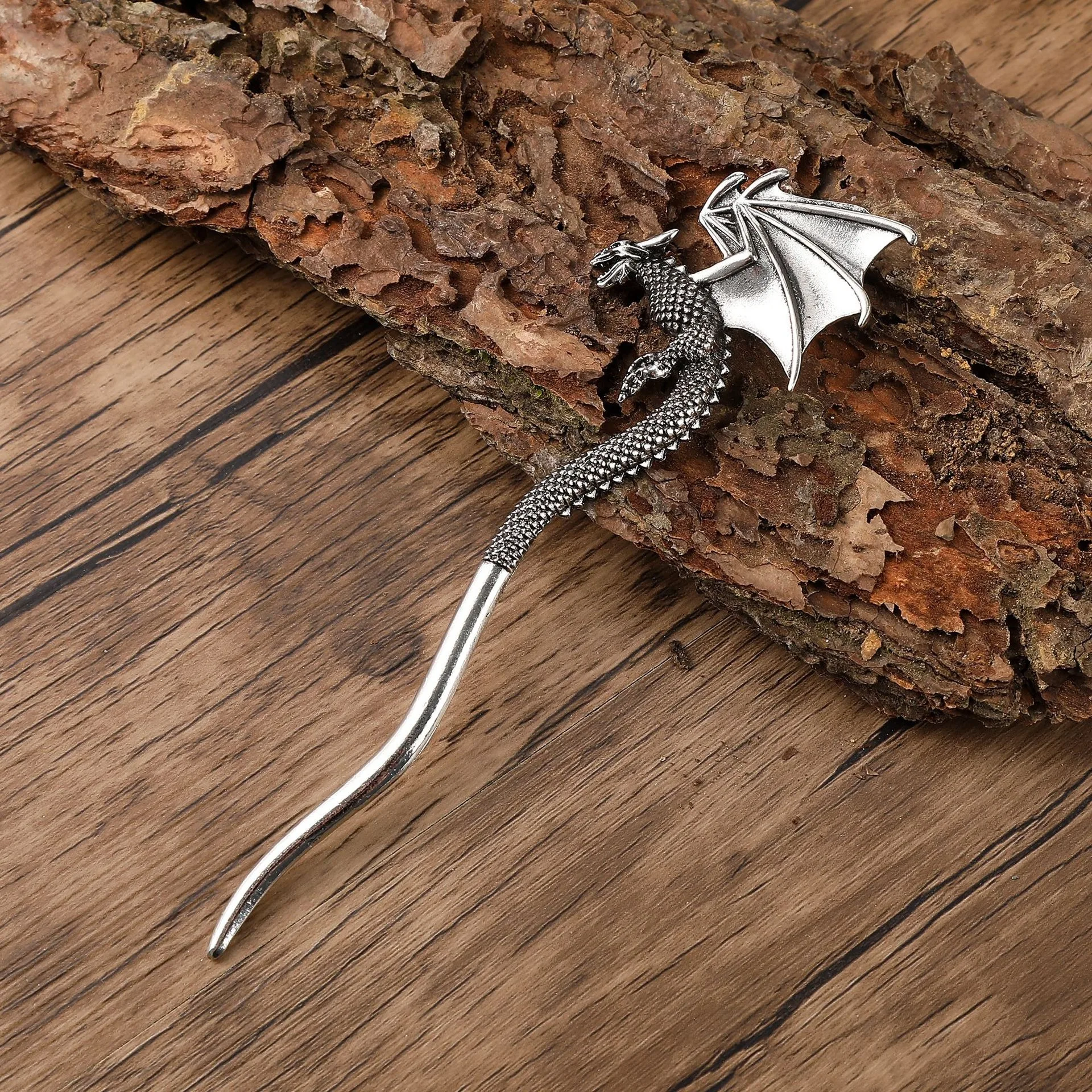 Retro Viking Drachen Haar Stick Weibliche Kreative Nordic Mythische Drachen Haar Nadel Mittelalterlichen Haar Zubehör Haarnadel