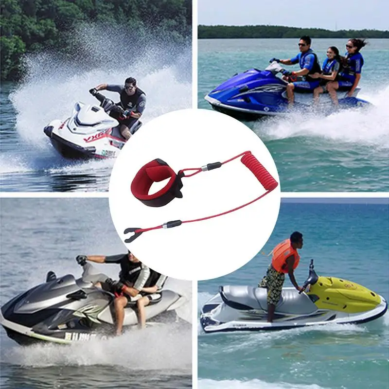 Start Stop Safety Lanyard Boat Engine Motor Stop Switch Universal Boat Outboard Lanyard Prevent Accidents Urgency Engine Stop