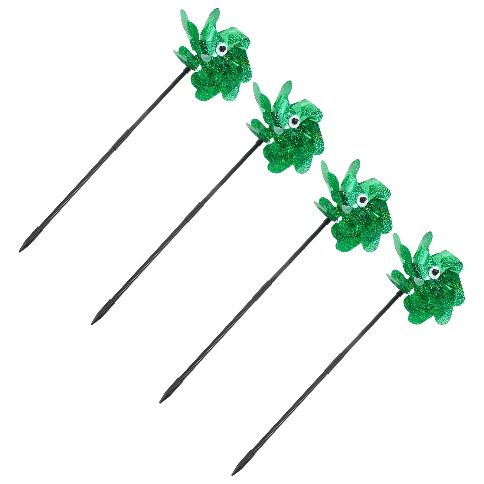 

4Pcs Outdoor Windmills Colorful Garden Pinwheels for Lawn Garden Decoration Wind Repelling Pinwheel Yard Wind Spinners Decor