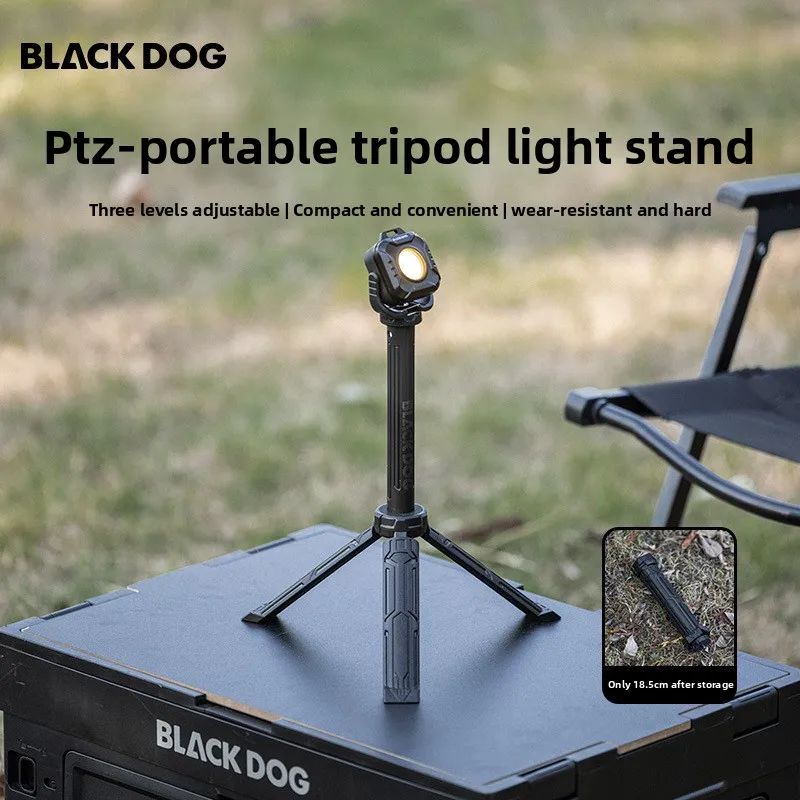 

BLACKDOG Сверхлегкий штатив для кемпинга на открытом воздухе, телескопический складной многоскоростной многофункциональный инструмент, компактный и удобный штатив, подставка для освещения