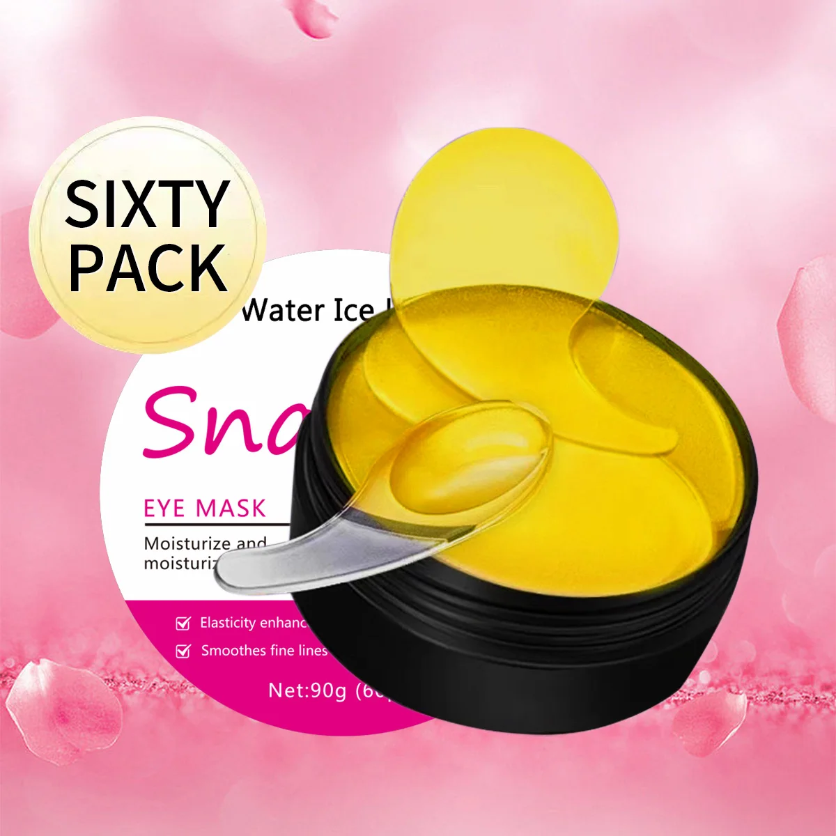 

Коллагеновая маска для глаз с улиткой содержит глицерин, коллаген и пантенол, глубоко увлажняет и питает кожу глаз, подходит для всех типов кожи